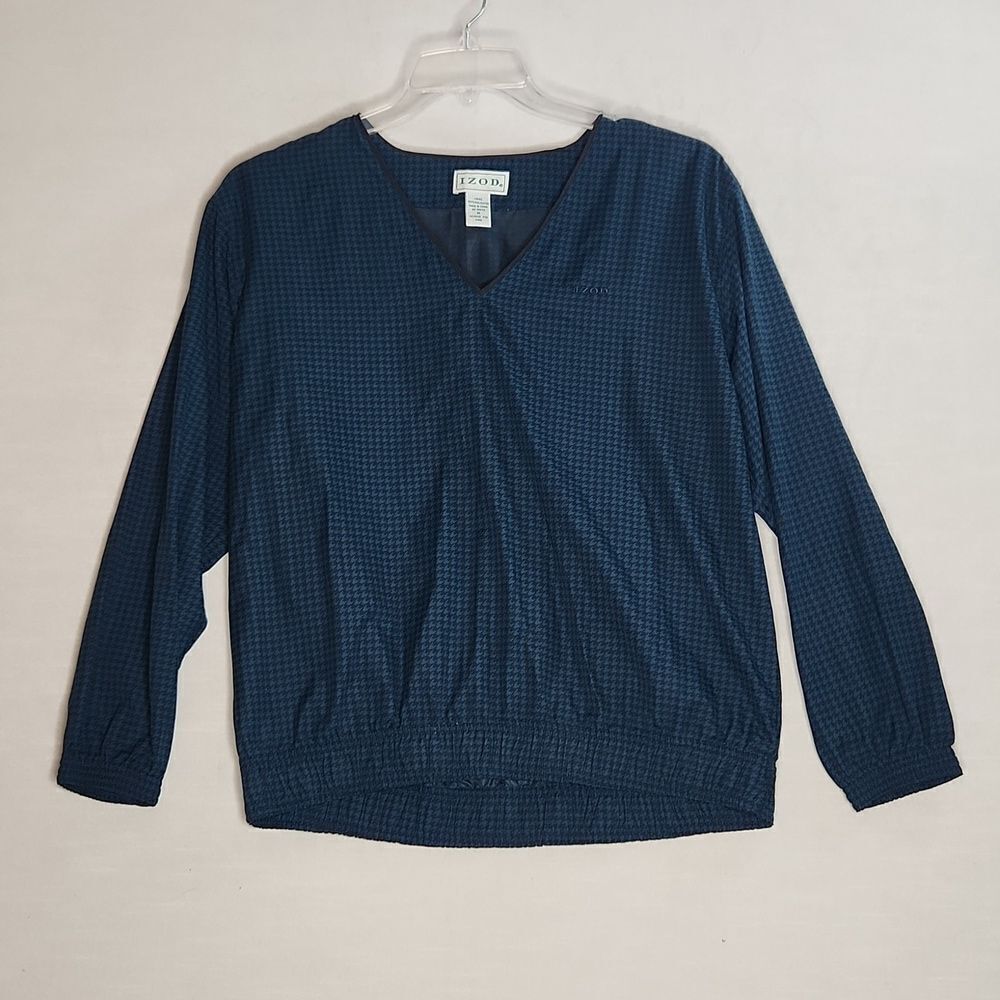 Vintage IZOD Vintage Houndstooth Windbreaker Jacket Women’s Medium